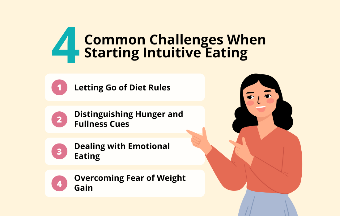 4 Common Challenges When Starting Intuitive Eating