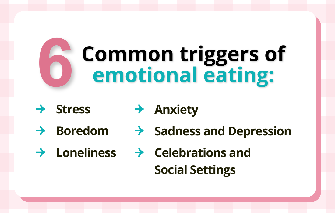 Common triggers of emotional eating