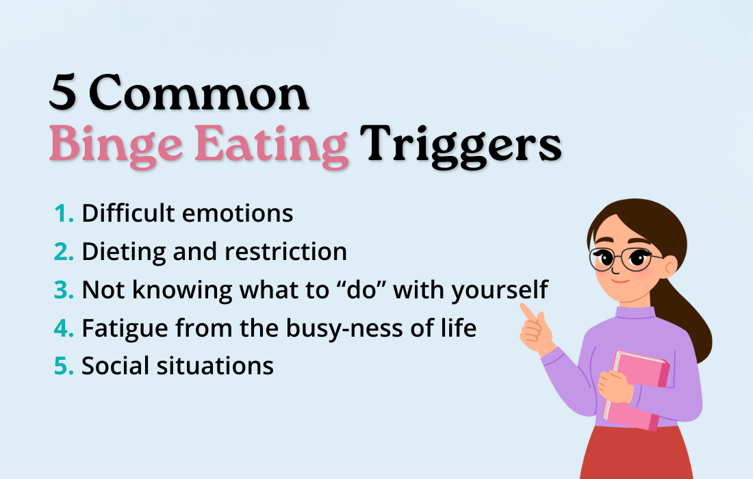 5 common binge eating triggers