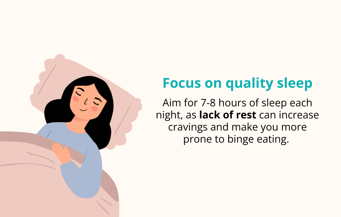 focus on quality sleep